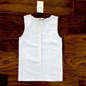 ZARA SLEEVELESS TOP BABY BLUE
